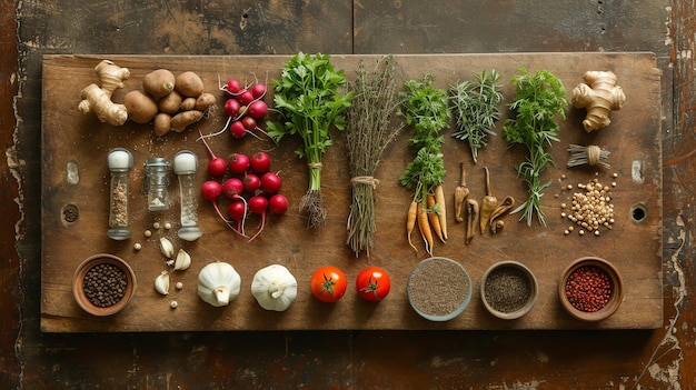 Składniki na blacie